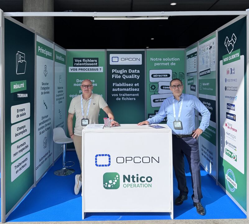 Notre équipe OpCon présente au salon du COTER Numérique.