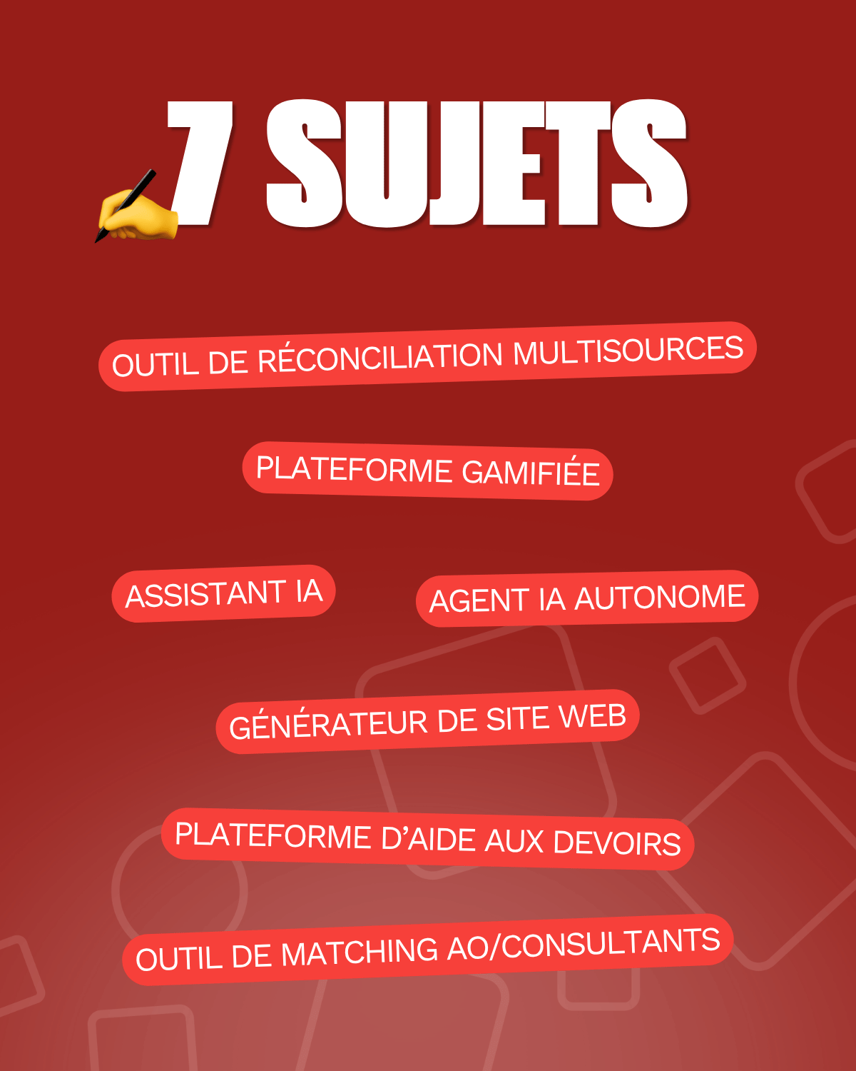 Sujets du Hackathon IA Ntico