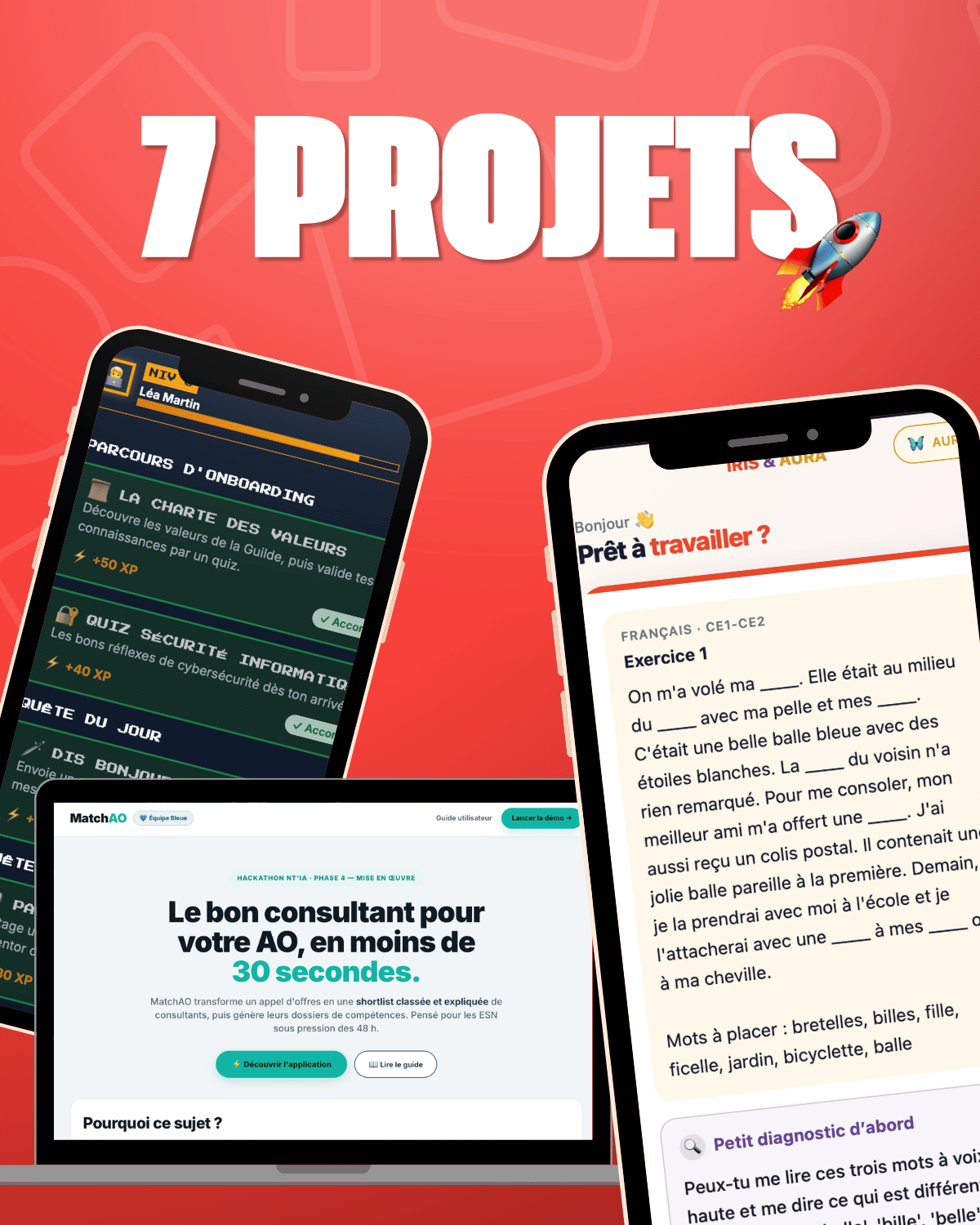 Projets réalisés lors du Hackathon IA Ntico