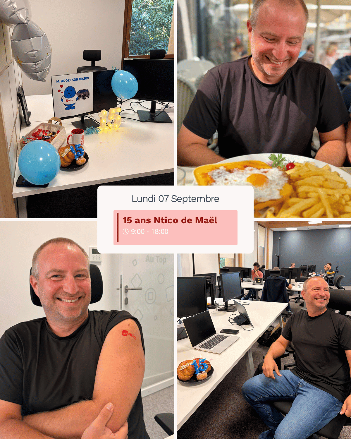 Célébration des 15 ans de Maël chez Ntico
